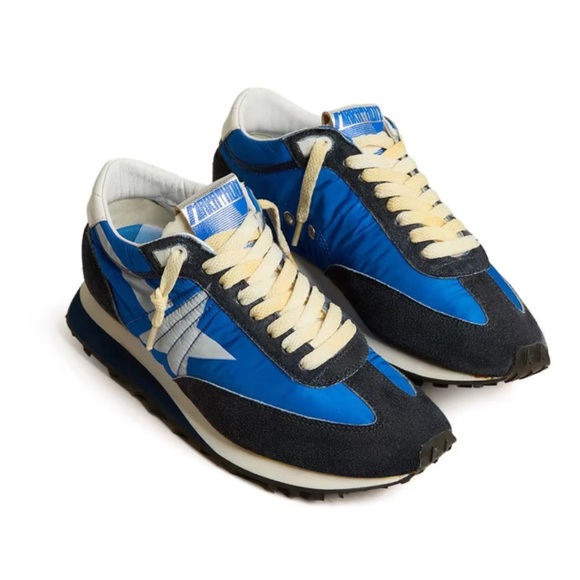Golden Goose Men Marathon Sneaker Blue Navy NIB Auth - Picture 2 of 5